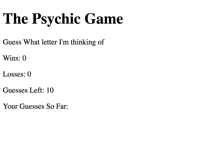 Psychic-game